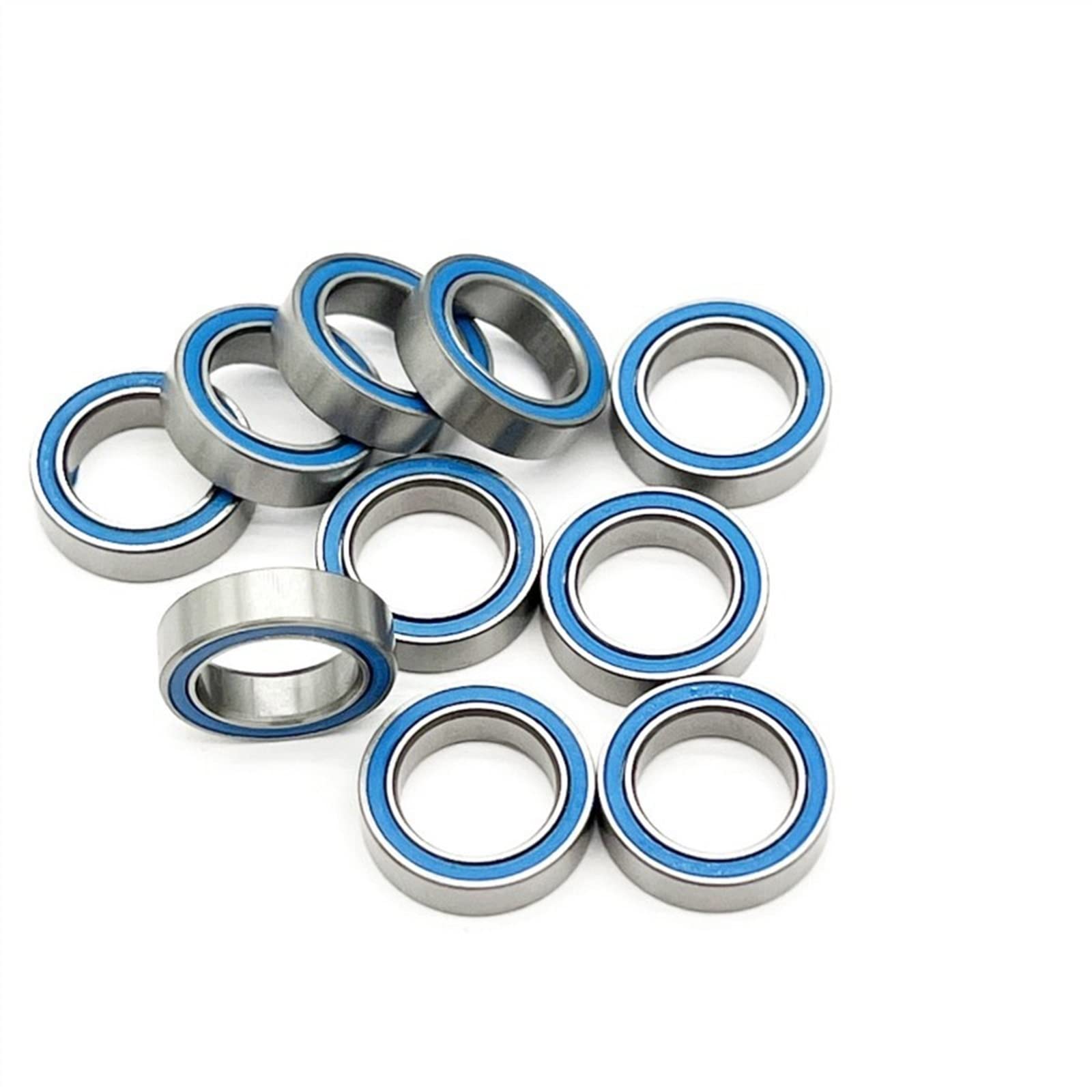6700-2RS 6700RS 6700 2RS RS 10x15X4 Mm Sello de goma en miniatura Rodamiento rígido de bolas 10 piezas (Color : 10PCS_ABEC 5, Size : Blue)