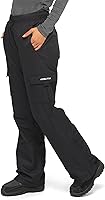 Arctix Women's Lumi Fleece-Lined Pull-On Cargo Snow Pants - Waterproof, Windproof, Multiple Inseams for All Heights