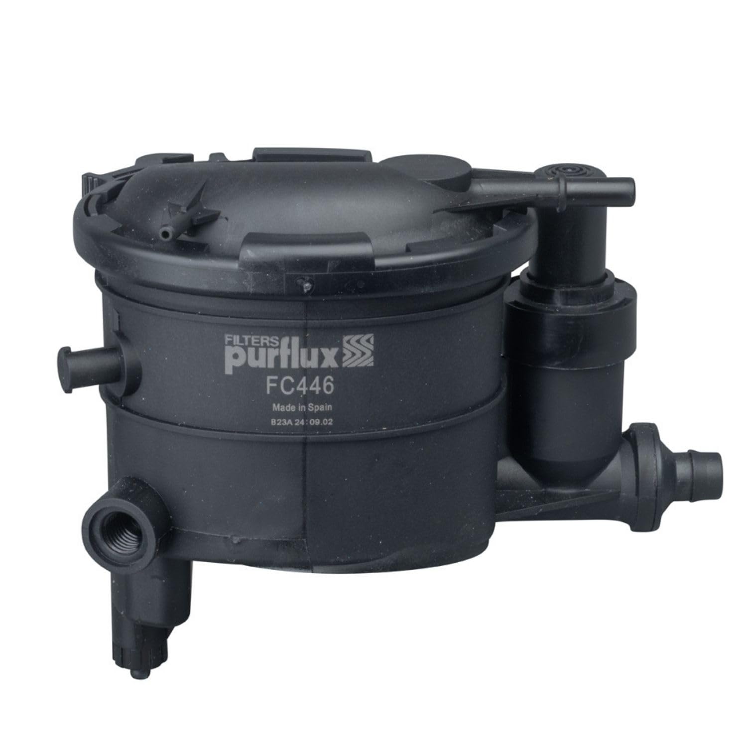 PURFLUX FC446 Filtro combustible Cartucho filtrante Compatible con PEUGEOT 206 Fastback 2A/C Partner I Combispace 5, G 306 Fastback 7A, 7C, N3, N5, TOYOTA COROLLA Compact E11