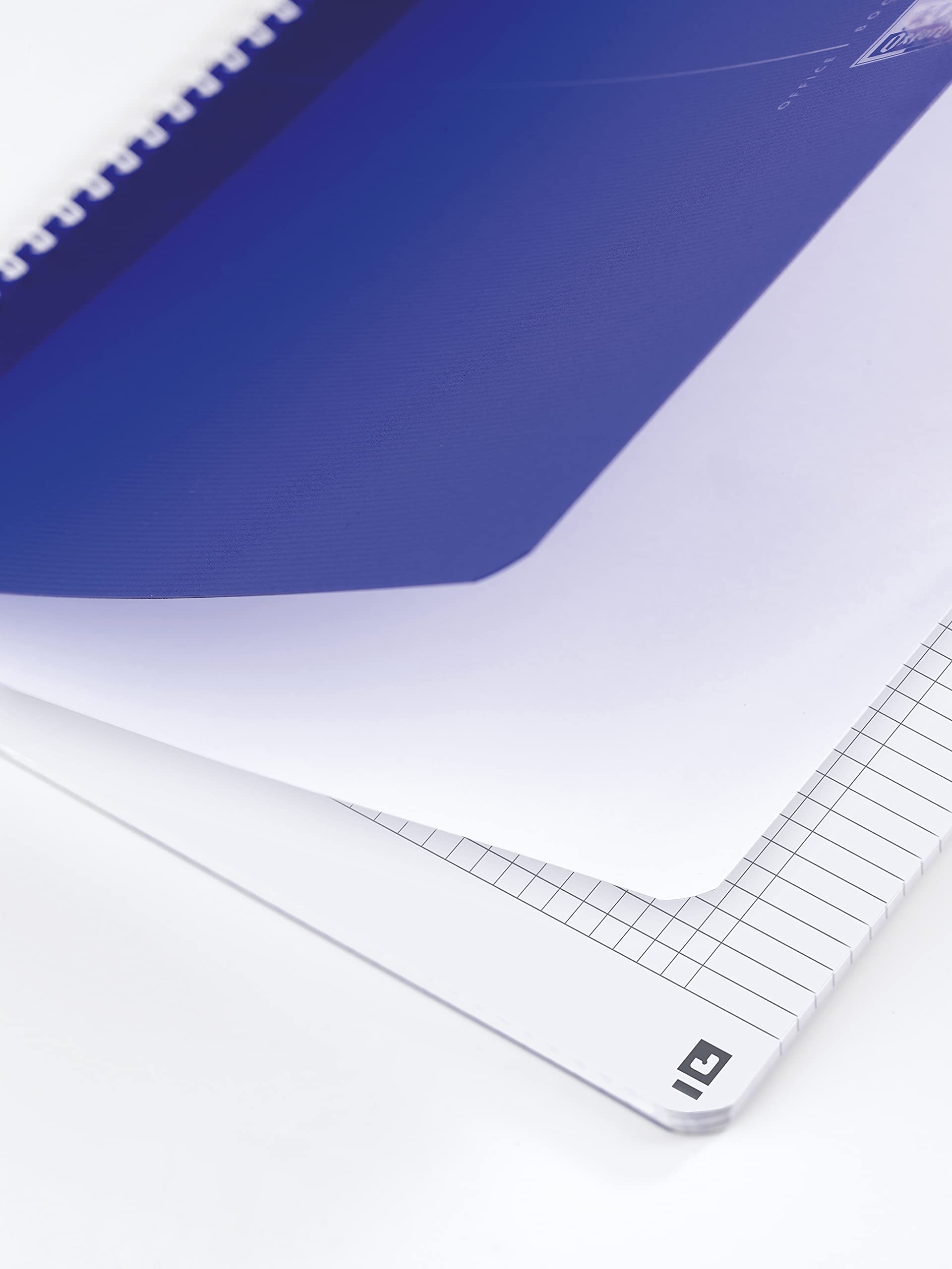 Oxford Office My Colours Lot de 5 Cahiers à Spirales Format A4 (21 x 29,7cm) 180 Pages Petits Carreaux 5x5 Couvertures Polypro Couleurs Vives Assorties