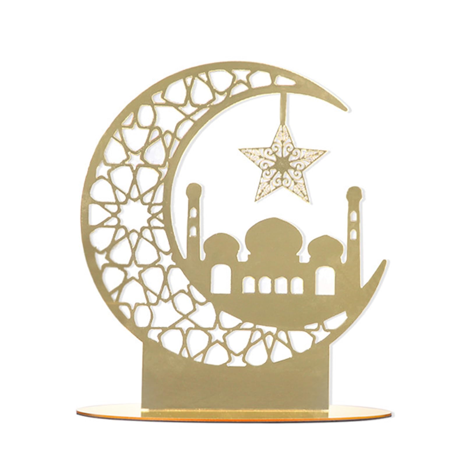 Tsophreniq Shape Acrylics Ornament Desk Decoration Eid Festival for Eid Celebration Supply Party Holiday