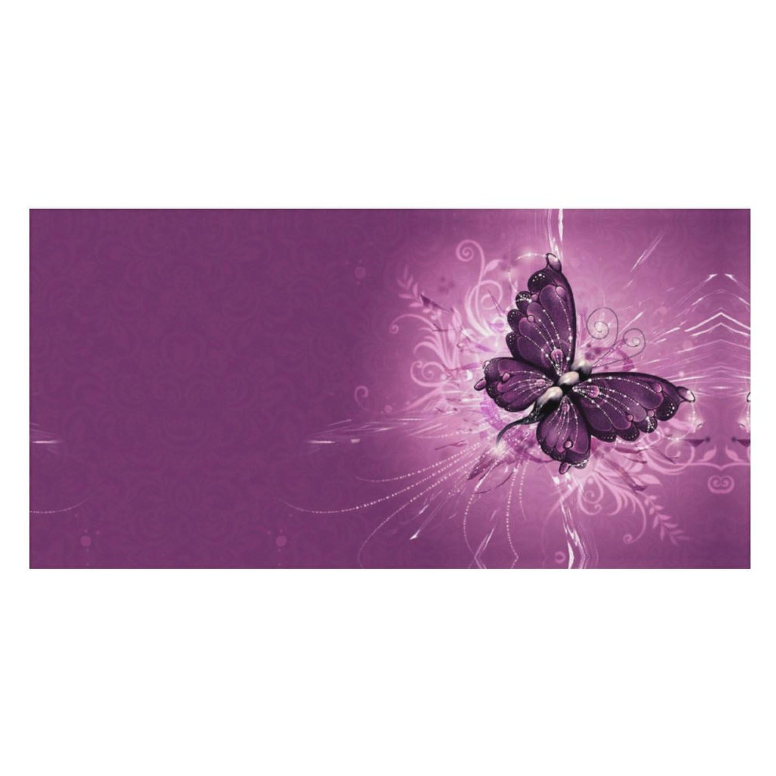 LWORZIIB Beach Towel, Purple Butterfly Art Bath Towel, Pool Towel Great for Gym Swimming 80 X 160cm