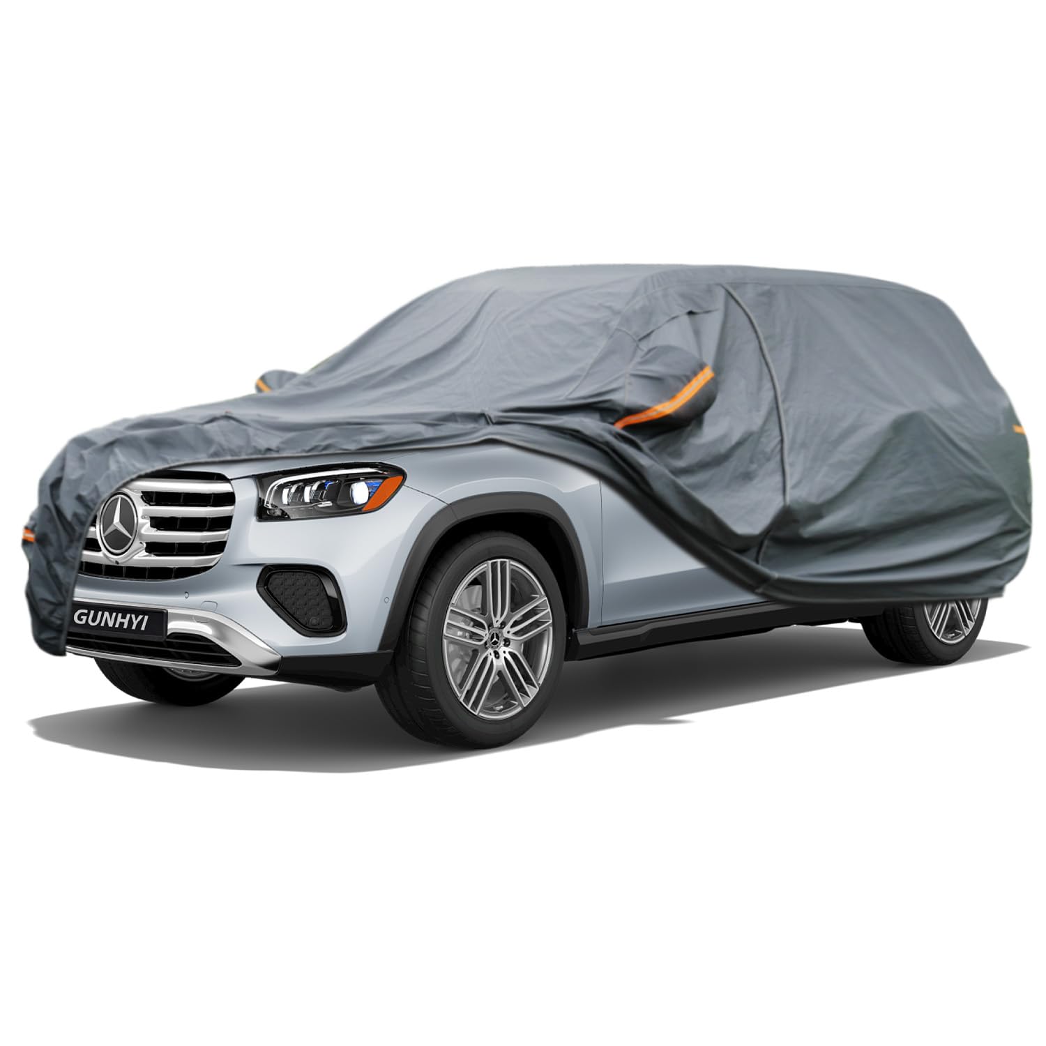 GUNHYI Premium Car Cover Custom Fit Mercedes-Benz GLS-Class, 16 Layers Heavy Duty Car Cover Waterproof All Weather with Zipper Door for Sun Rain Snow Dust Uv Protection