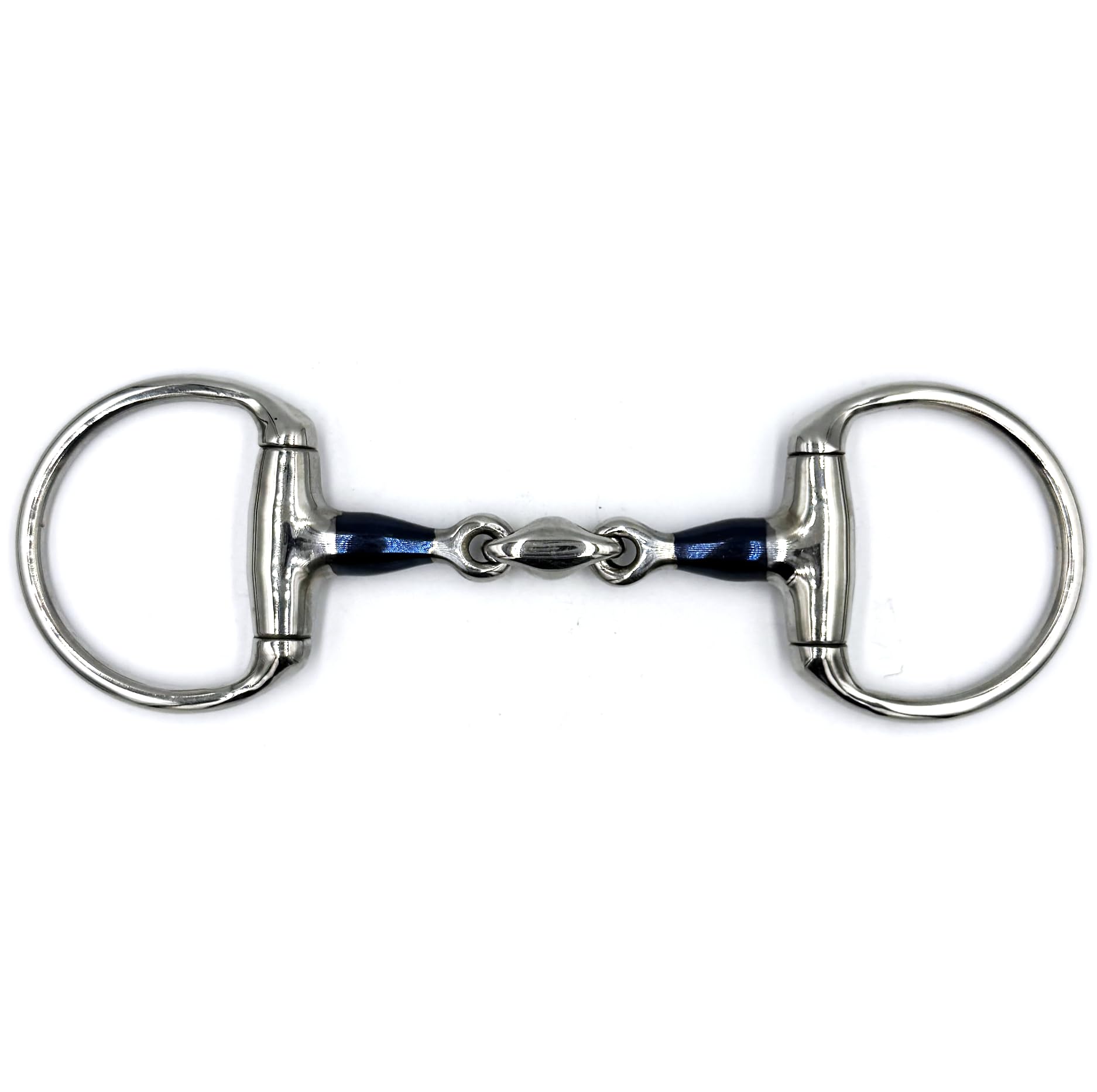 ES0283 Sweet Iron - Morso a testa di oliva, doppio rotto in acciaio inox, diametro anello 70 mm, spessore dentatura 14 mm (9,5 cm)