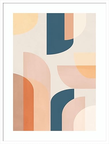 Miniatura 9 de Amanti Art Lienzo decorativo para pared, diseño geométrico retro de Kathrin Pienaar, arte abstracto para pared, decoración moderna de mediados de