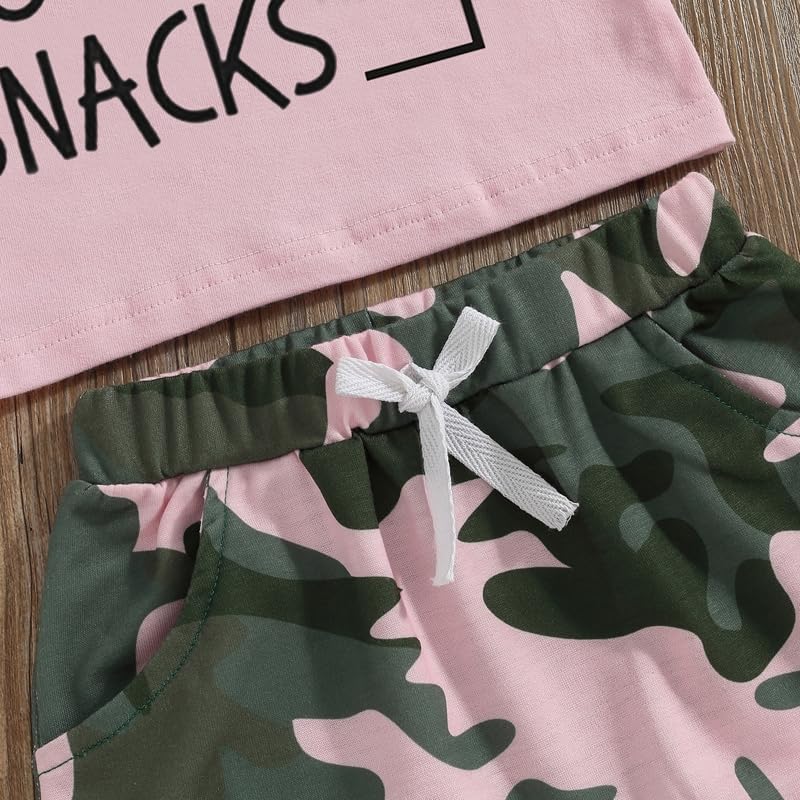 Toddler Baby Girl Summer Clothes Outfit Funny Letter T Shirt Top Short Set Infant Girl Clothes 6 12 18 months 2T 3T - Image 5