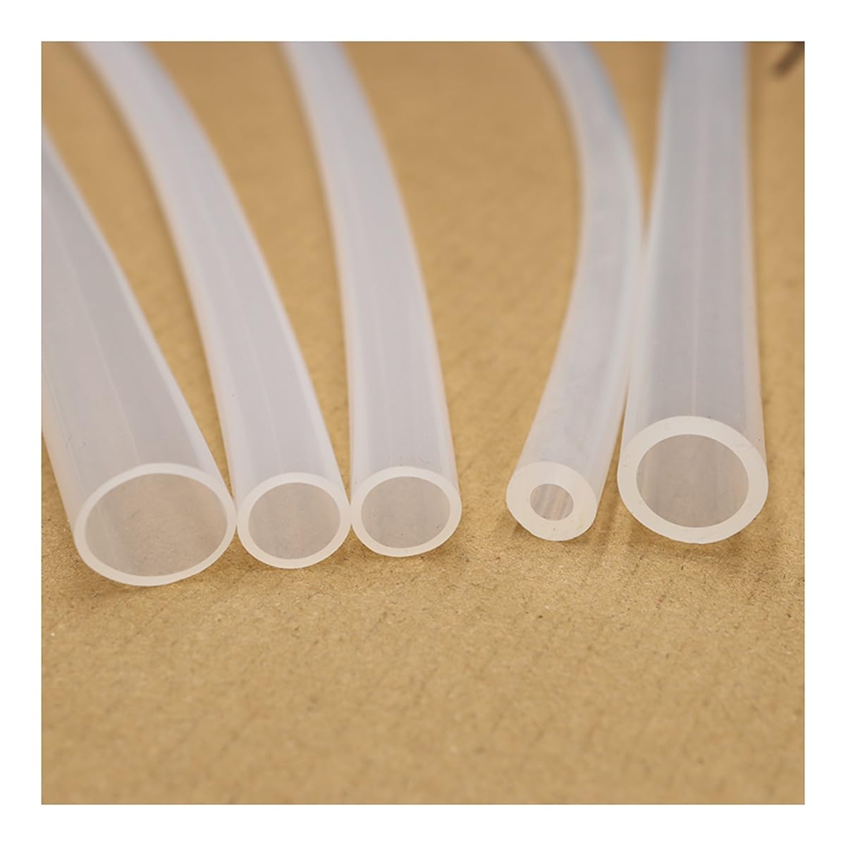 ByNGSDCC Flexible Silicone Tubing, Food Grade Rubber Hose Multiple Sizes Aquarium Pipe Water Pump Tube 1 meter(ID 1.5mm x OD 3.5mm)