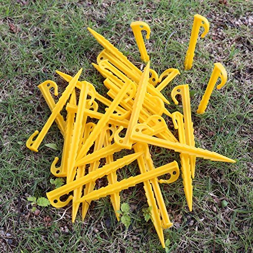 ZOCIPRO 30 Pcs Piquet de Tente en Plastique, Piquets de Tente Spirale, Sardine Tente de Jardin Sol, Robuste et Durable, pour Accessoires pour Camping, Auvents de Camping, Auvents de Caravane