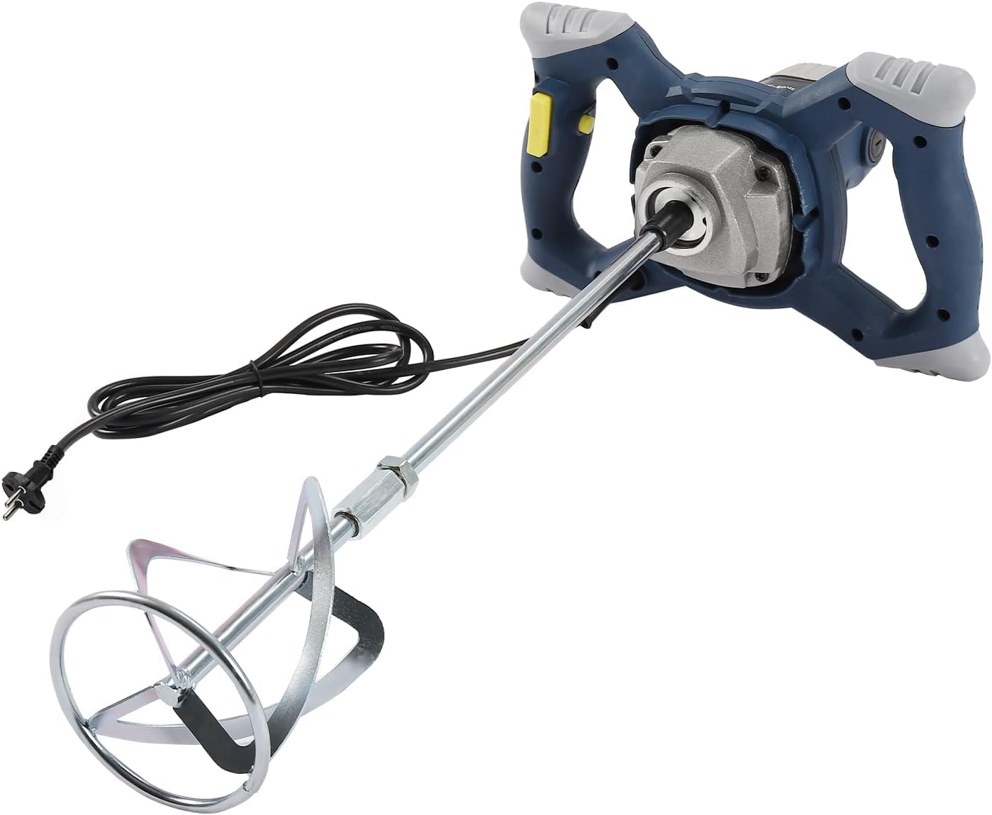 Agitatore professionale per calcestruzzo, 2400 W, miscelatore per malta a secco, 6 marce, regolabile, 1200 giri/min, miscelatore manuale