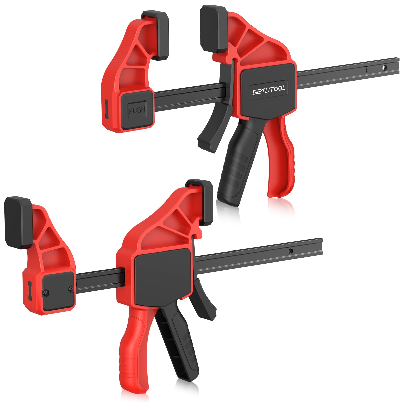 Pince de serrage 75 kg GETLITOOL outil de menuiserie 2 en 1 avec fonction écarteur pour bois