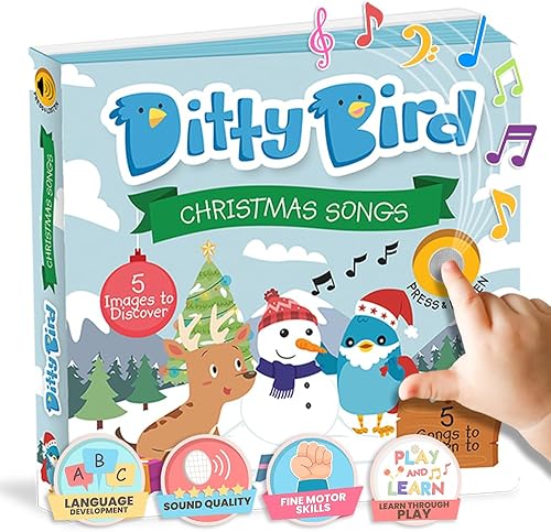 Miniatura 7 de Ditty Bird Libro de Rimas Infantiles en Español Edición Navideña  Libros Musicales Bilingües para Niños, Inglés y Español  Libros sonoros divertidos