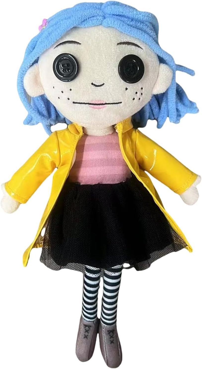 C-oraline Plush Toy, Coralines Squid Plush Doll, Cute And Collectible C-oraline Figures Toys, Funny Blue Octopus Plush With A Button Eye, Soft Crochet Doll Pillows For Fans