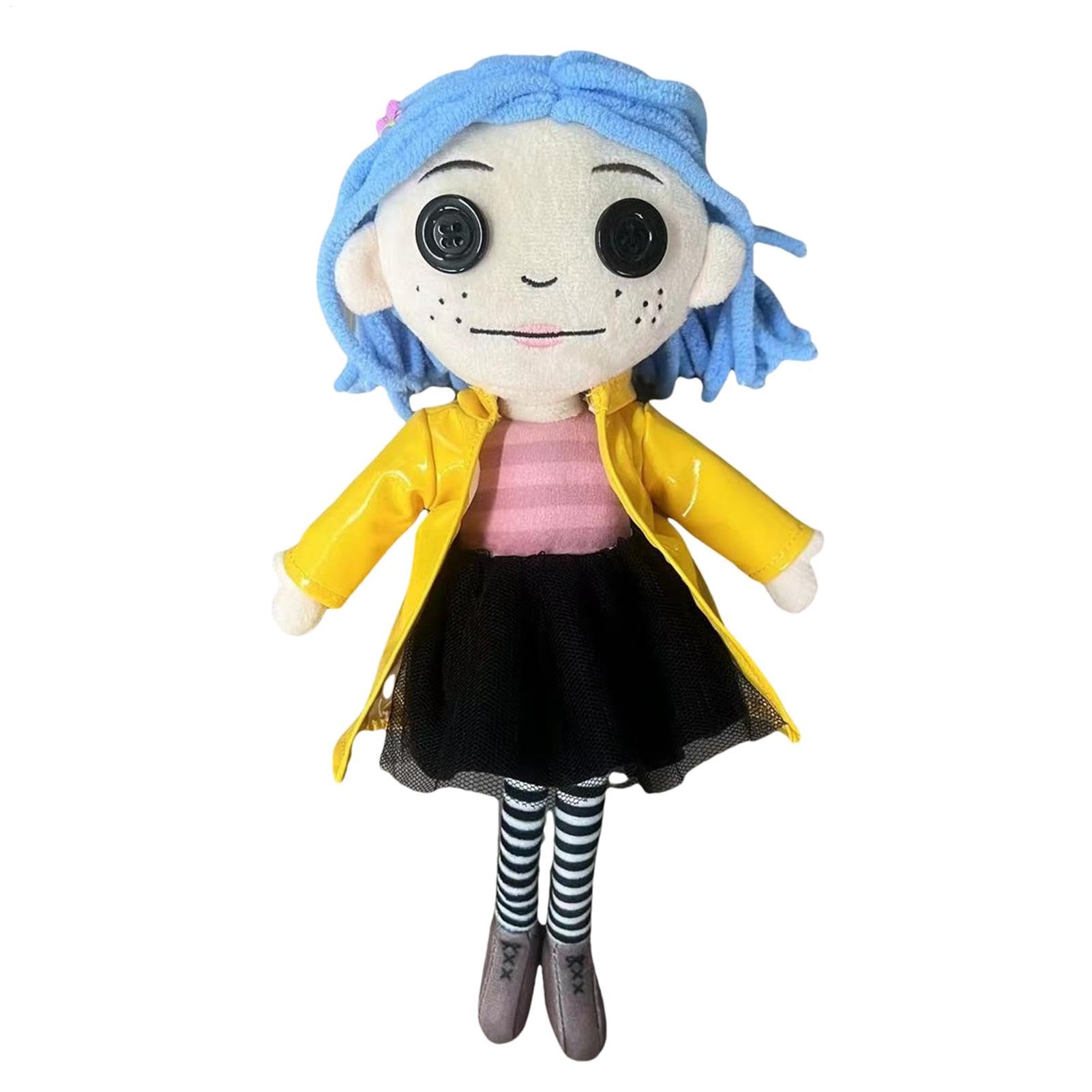 C-oraline Plush Toy, Coralines Squid Plush Doll, Cute And Collectible C-oraline Figures Toys, Funny Blue Octopus Plush With A Button Eye, Soft Crochet Doll Pillows For Fans