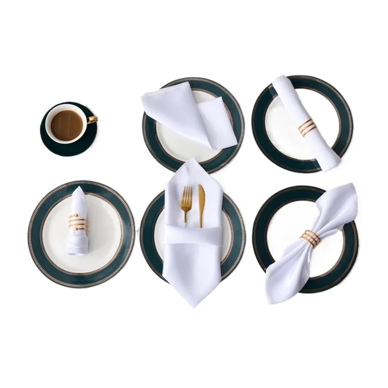 Napkins 12Pcs 30 * 30cm Square Satin Table Napkin Hotel Serving Napkins Washable Handkerchief Wedding Birthday Banquet Decoration(Color 03)