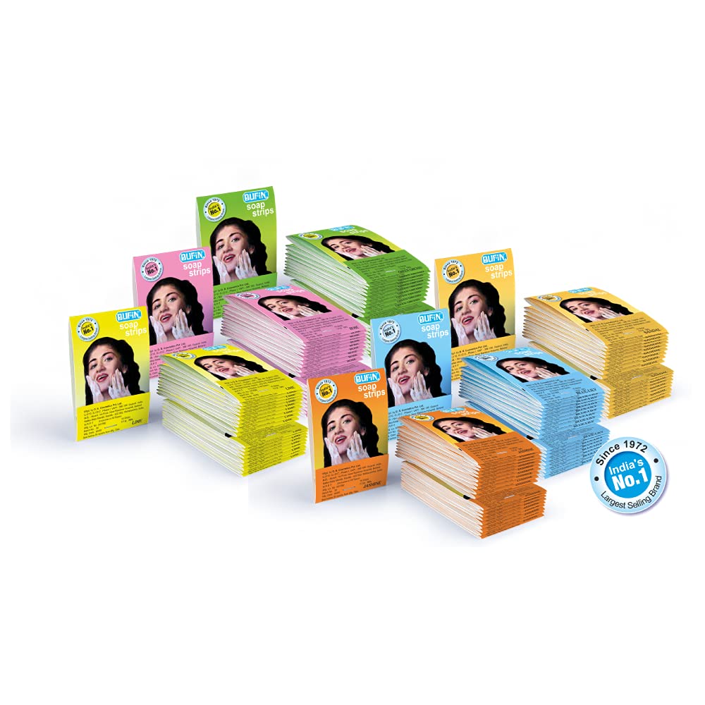 Buy BUFIN Paper Soap Strips Booklets for Travelling Hand Wash/Face Wash