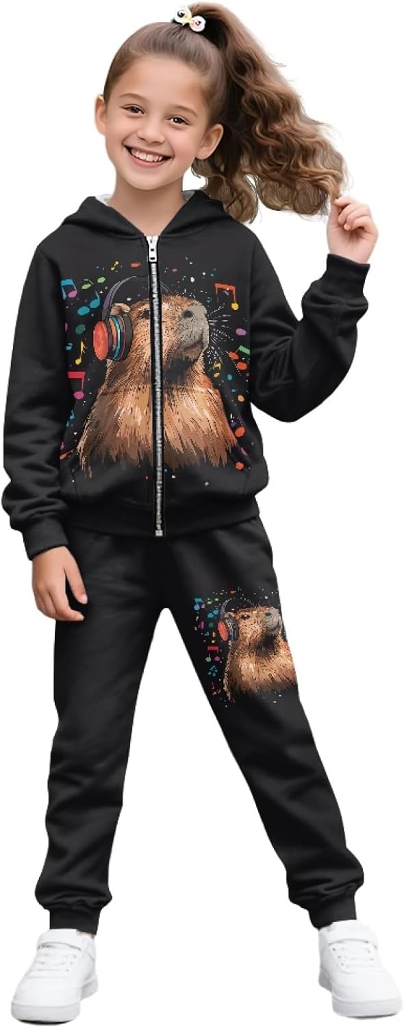 HUIACONG Kids Sweatsuits for Boys Girls Sweat Set for Children Tracksuits