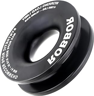 Recovery Ring 4 Inch Aircraft Grade Aluminum Heavy Duty 66,000 Lbs Break Strength Upgrade Snatch Ring Designed for Use with Soft Shackle and Any Standard Tow Strap Winch Snatch Recovery Ring
