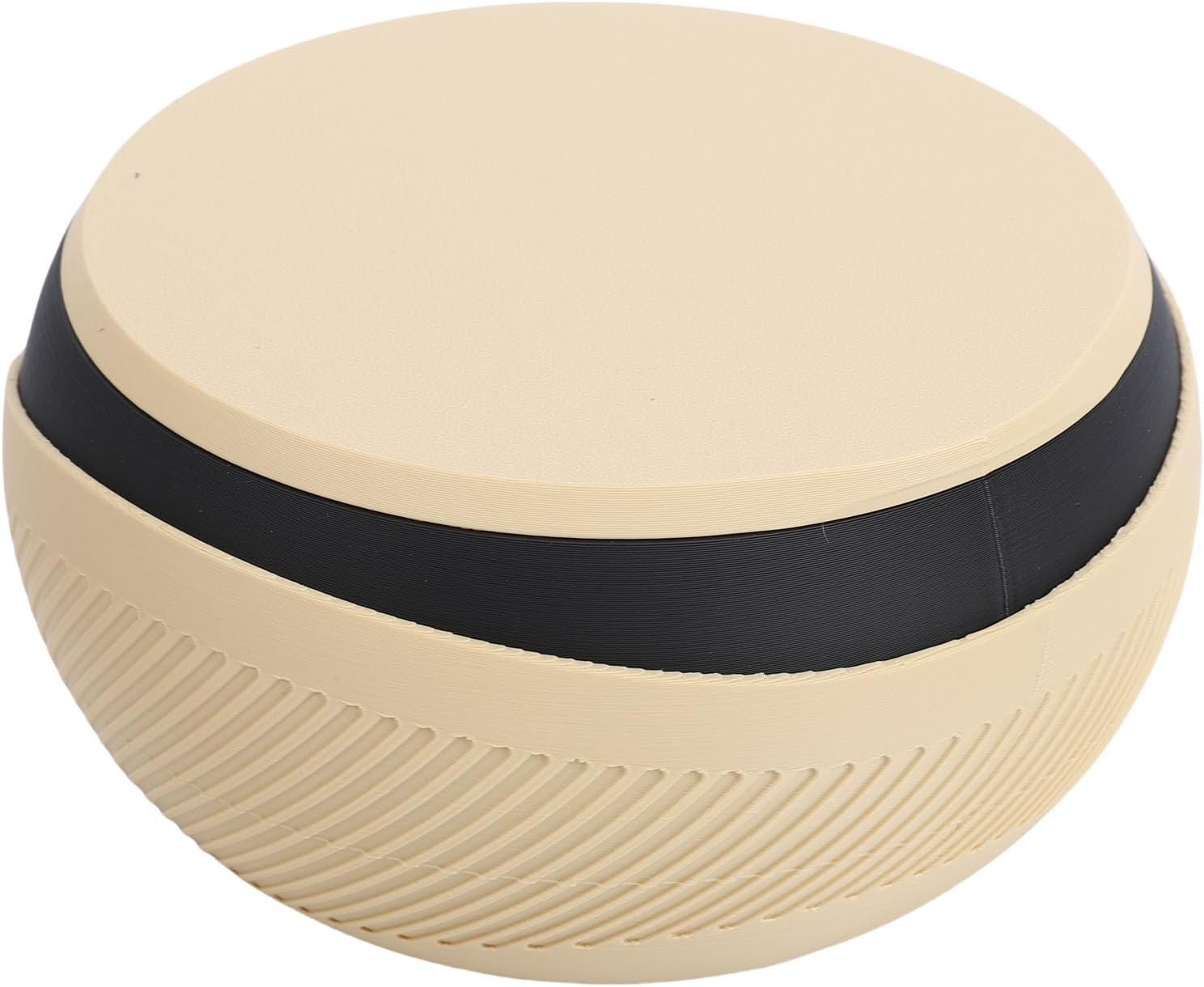 TARSHYRY Double Layered Dried Fruit Bowl Plastic Snacks Bowl with Shell Storage for Nut Pistachios Cherries Popcorn Candy Home Office Party (Sand Color and Black Inner Liner)