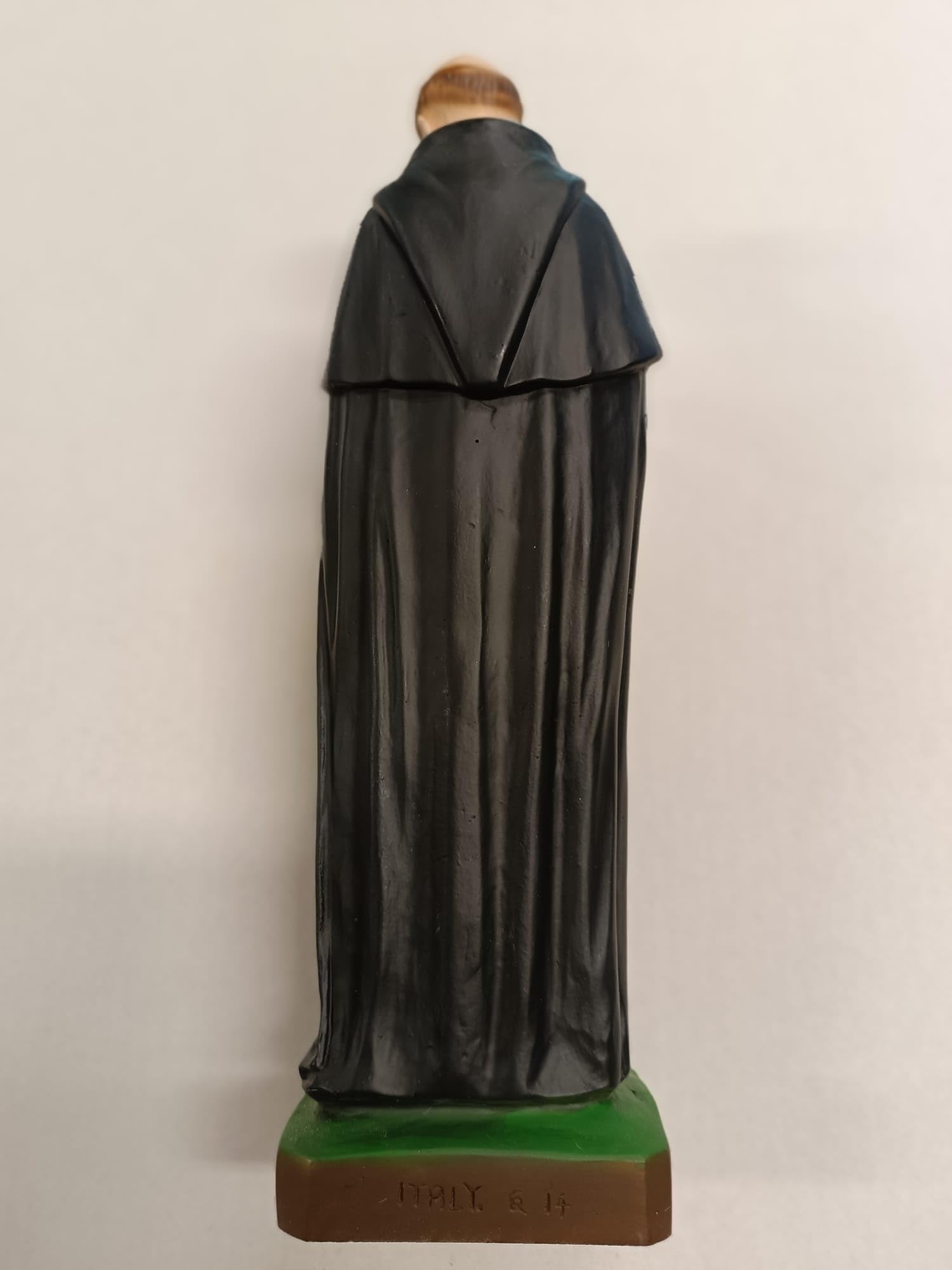 Generico ArteSacracaravaggio Statua di San Pellegrino cm 30 (11,81 inches) in marmo resina piena decorata a mano di produzione artigianale italiana