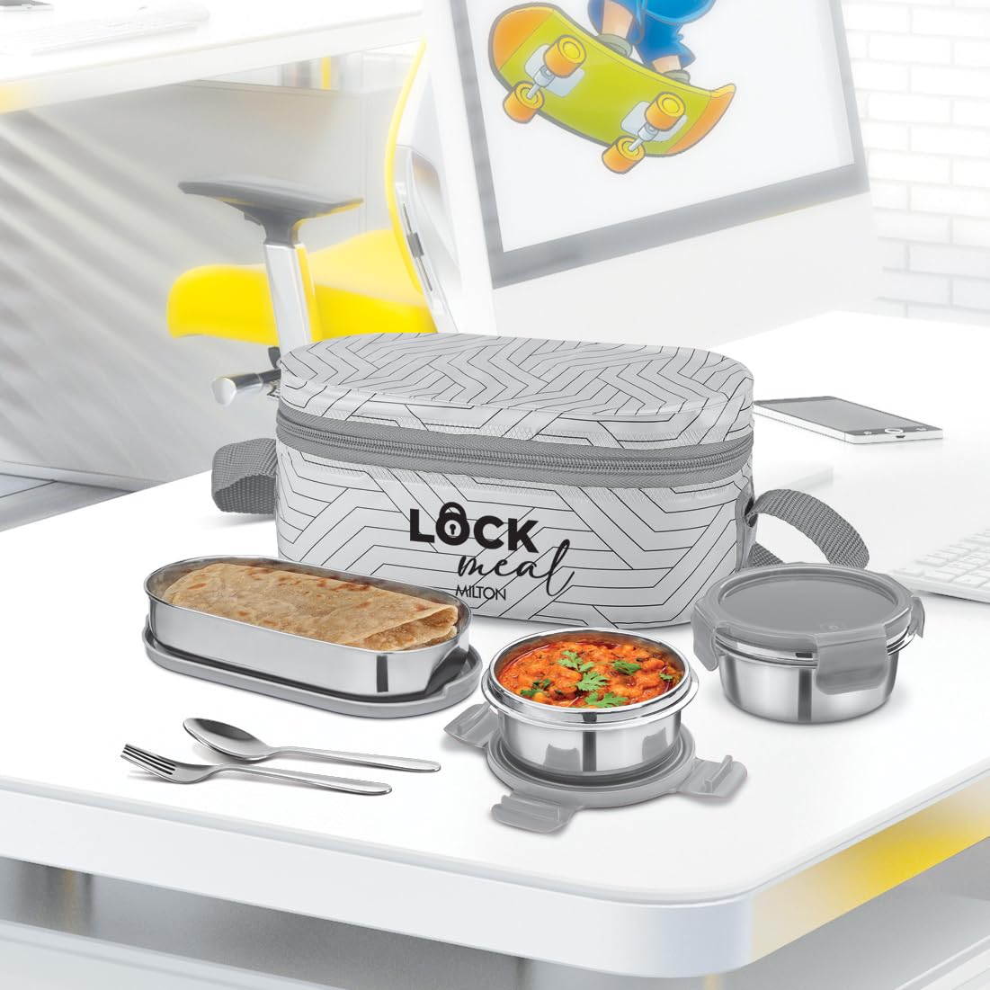 MILTON Lock Lunch Box - Leak Proof & Odor Proof -7