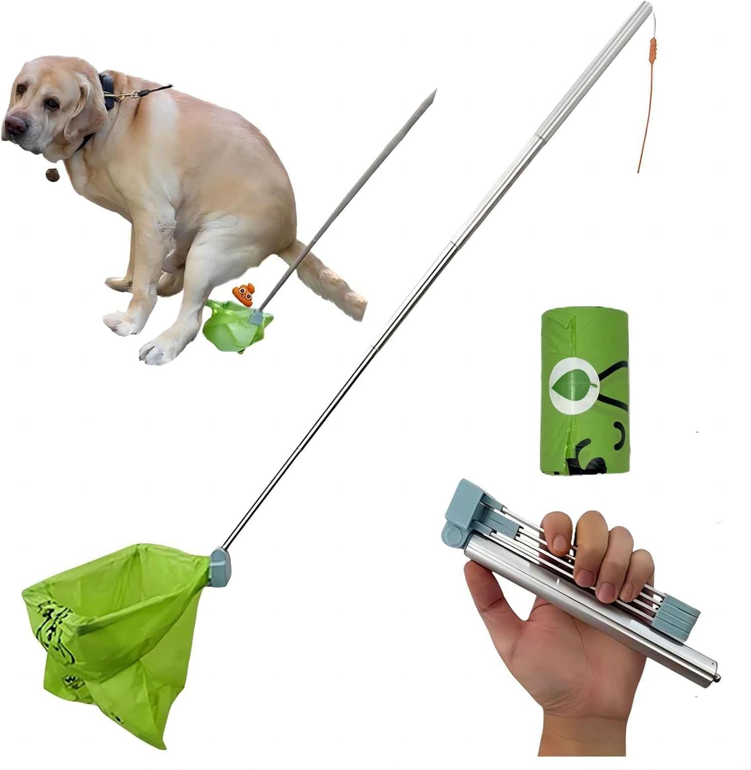 SUYUZUR Dog Pooper Scooper Suitable for Both Small and