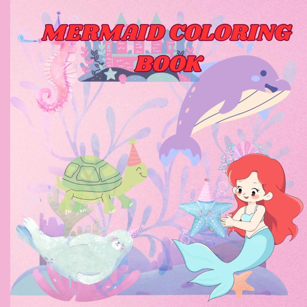 Mermaid Story Coloring Book: An Underwater Coloring Journey For Little Artists Ages 3-8