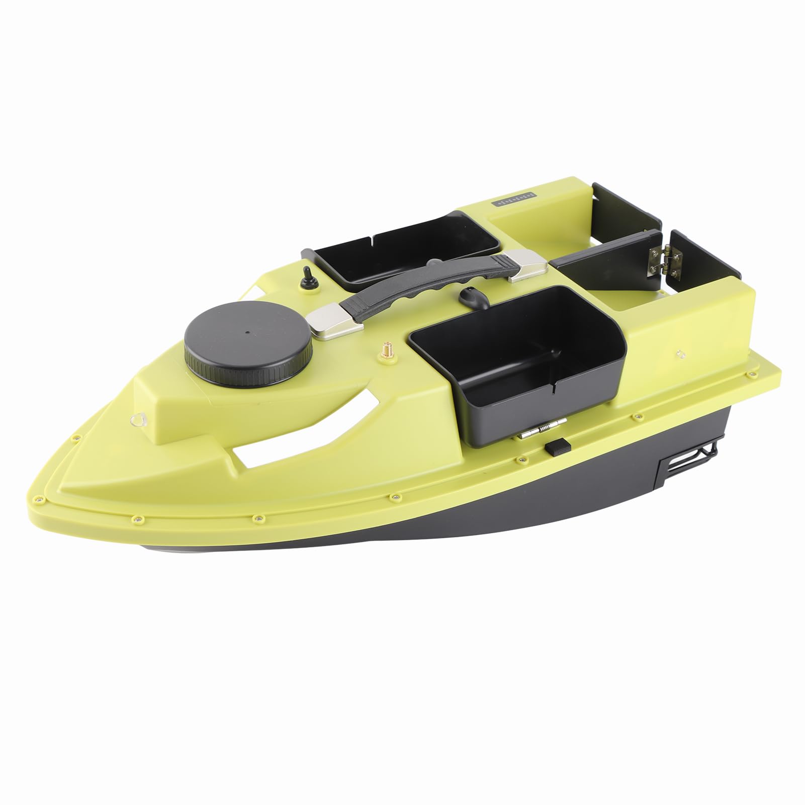 Kavolet Barco de Cebo RC con GPS, 12000 mAh, 600 m, Mando a Distancia inalámbrico, Barco de Pesca con Bolso, Barco de Pesca con 4 recipientes para cebos, Carga de 2 kg
