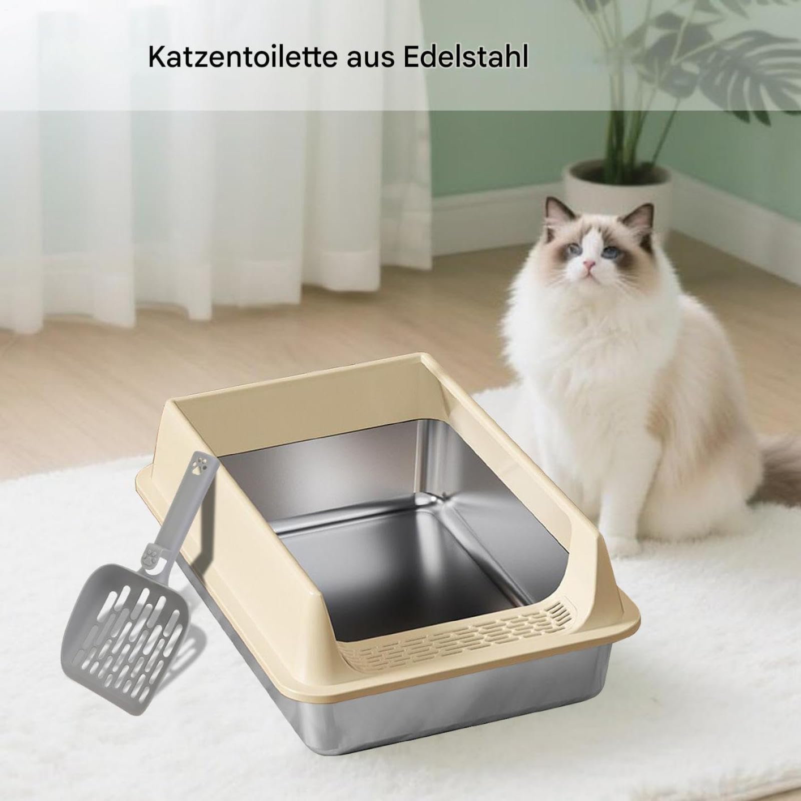 Katzentoiletten Antihaft Pflegeleicht Größe M-L Haustierzubehör