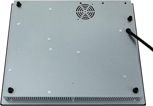 Miniatura 7 de Placa eléctrica de cerámica con 3 quemadores, estufa eléctrica de 110 V, 9 niveles de calefacción ajustables con pantalla LED, bloqueo de seguridad