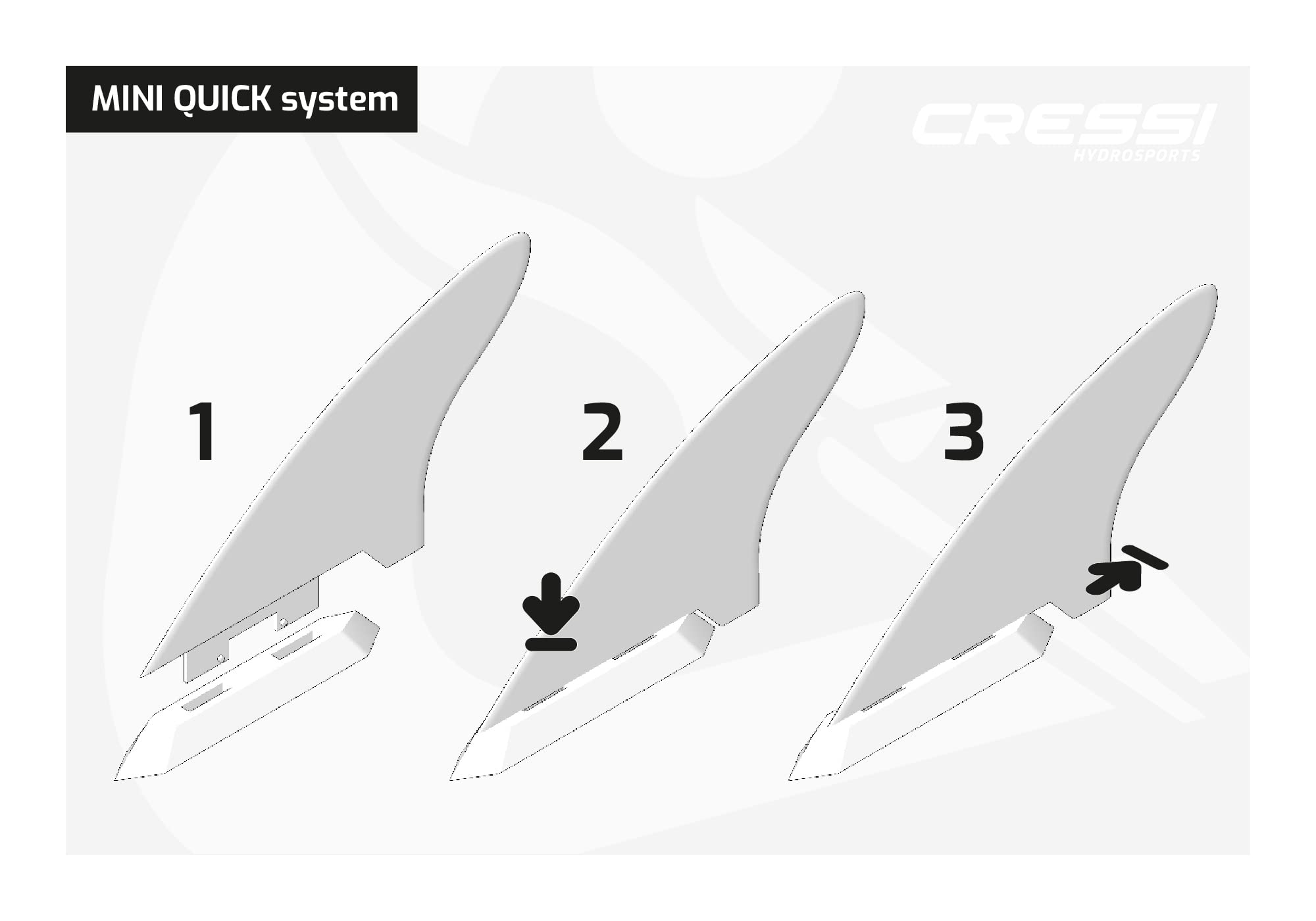 Cressi Original iSUP Skegs, Accessory for Stand-Up Paddle Boards Designed in Italy