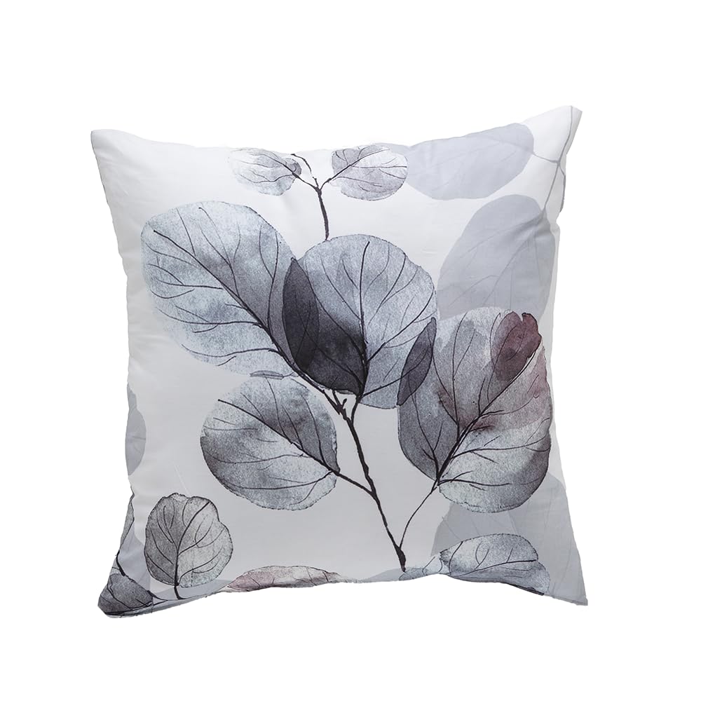 COTTON ARTean Funda Nórdica Cama 135 satén algodón 200 Hilos Lorna Gris | Incluye 2 piezas: F. Edredón 220x220 + 1 F.de Almohada Cierre Botones. Certificado OEKO-TEX