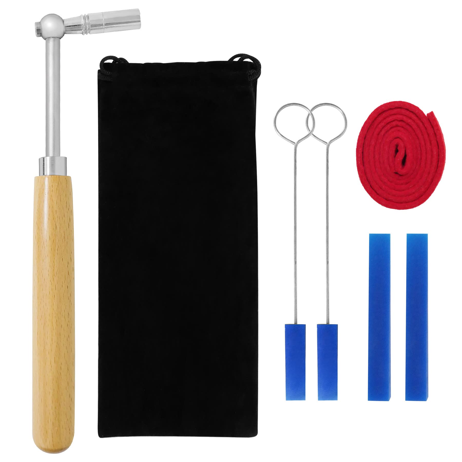 6 Pcs Piano Tuning Kit, Professional Piano Tuner Tools with Piano Tuner Hammer Mute and Piano Tuning Lever for Beginner and Professional Tuner-image-40