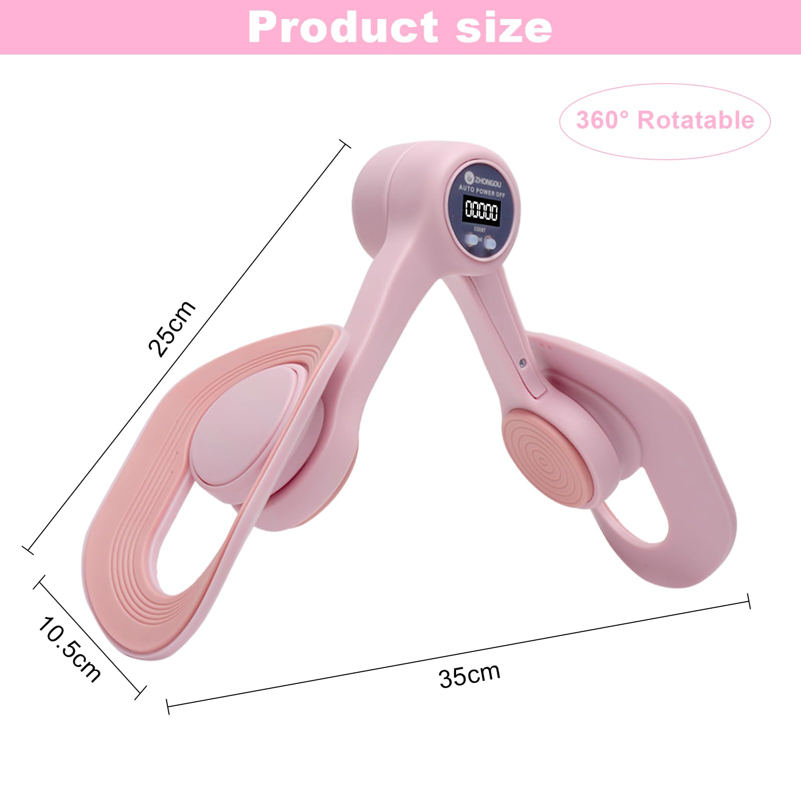 TNSLAND Thigh Master - Allenatore per cosce, per allenare i glutei femminili, con conteggio intelligente, trimmer, interno delle cosce, fondo pelvico, allenatore per allenare i fianchi, braccia