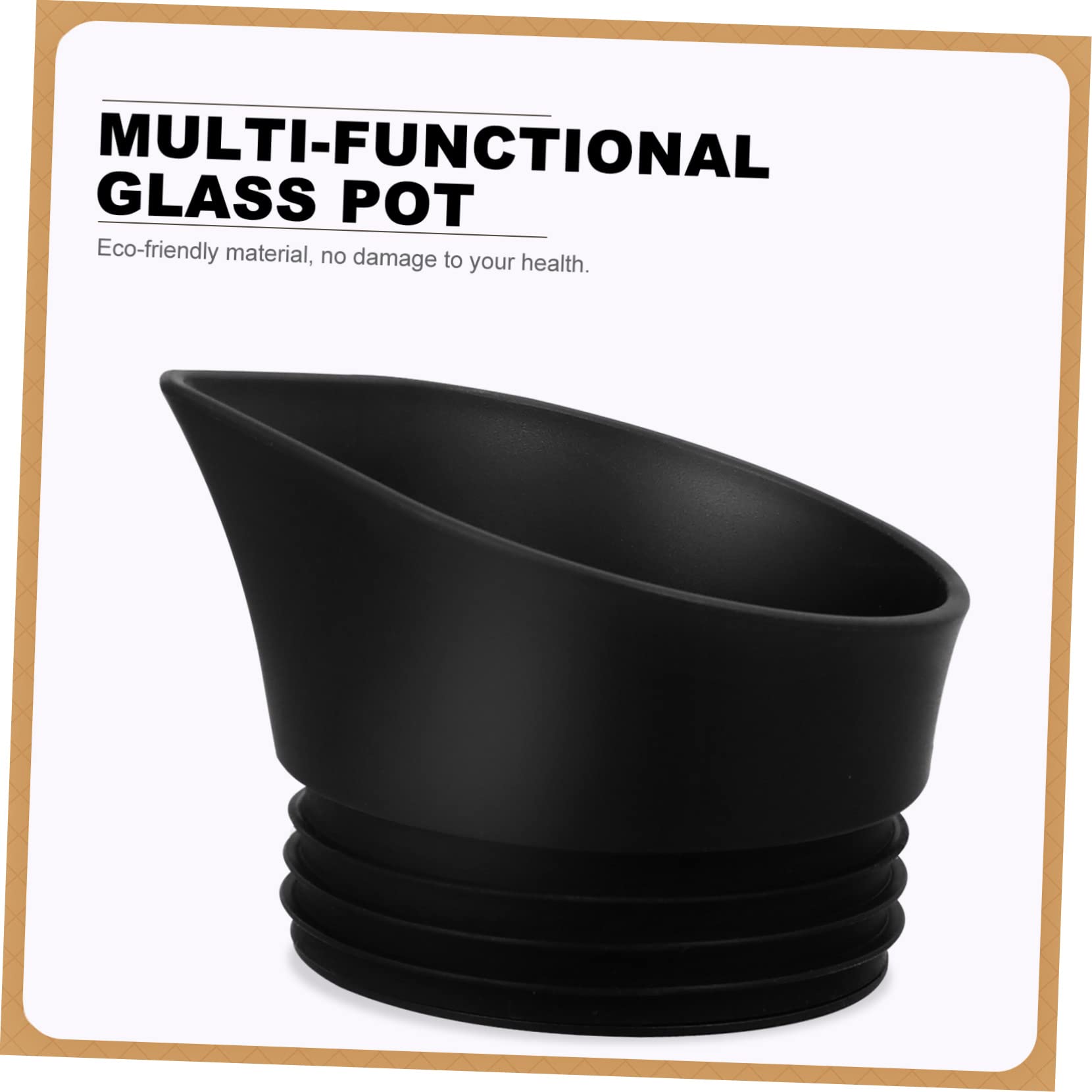 INOOMP 1Pc Large Capacity Heat Resistant Glass Coffee Maker Teapot for Cold Brew Coffee Tea Portable Design for Home Office Filter