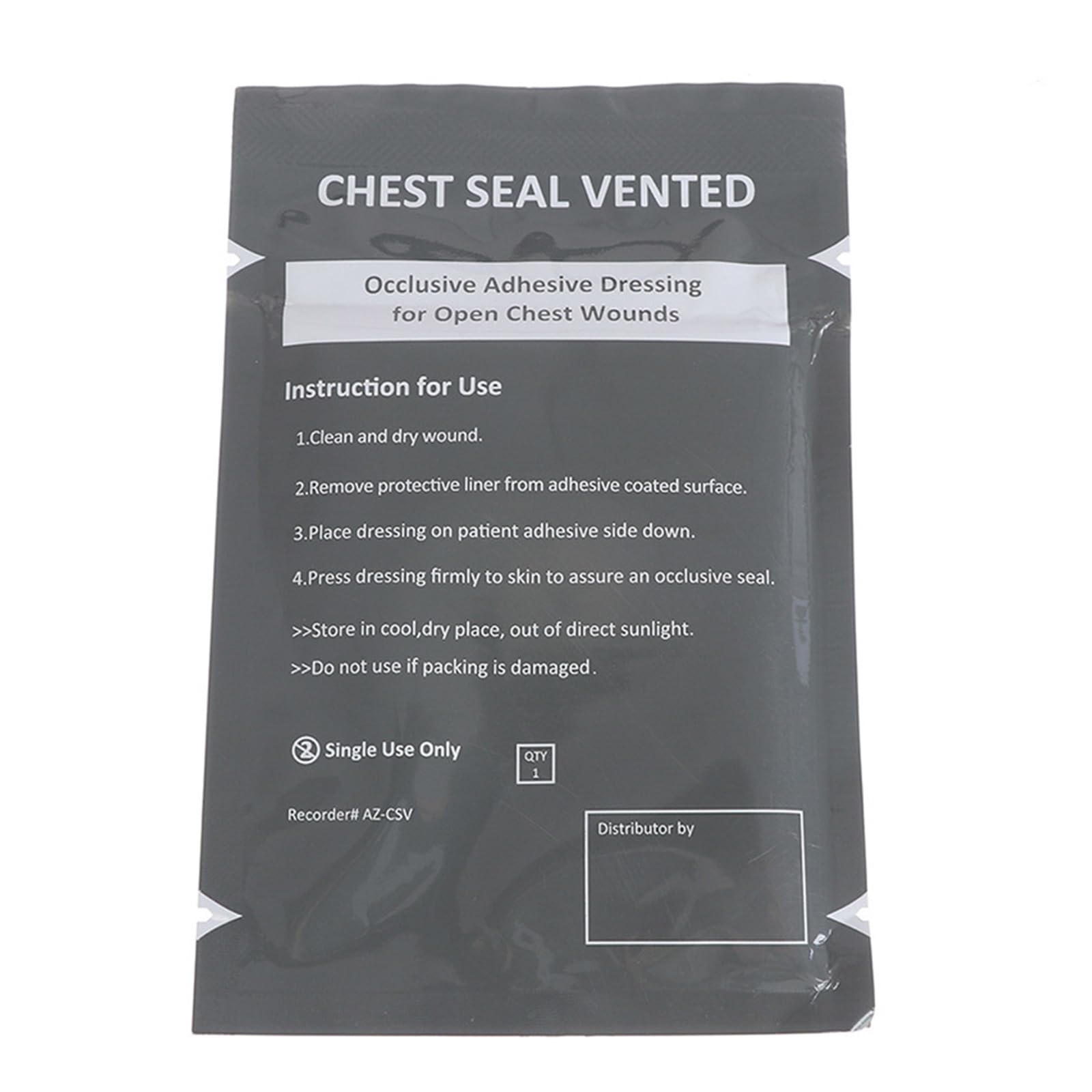 Maxtonser Emergencies Trauma Sticker Square Medically Chest Seal Vented Dressing Bandages Chest Seal Outdoor Emergencies Medically