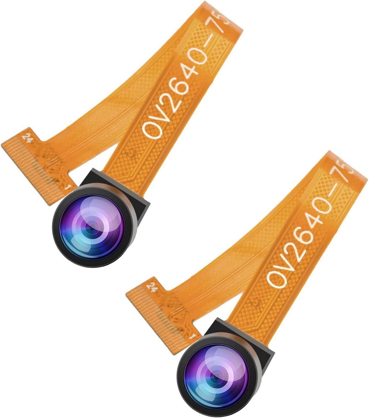 Aideepen 2 PCS Camera Module, OV2640 160° Wide-Angle Lens, 2 Megapixel Sensor, I2C Support, JPEG RGB YUV for ESP32 MCU Camera