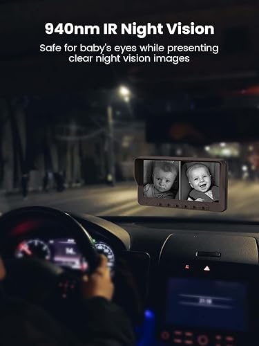 Miniatura 8 de GROWNSY Cámara de coche para bebés y fabricante de alimentos para bebés