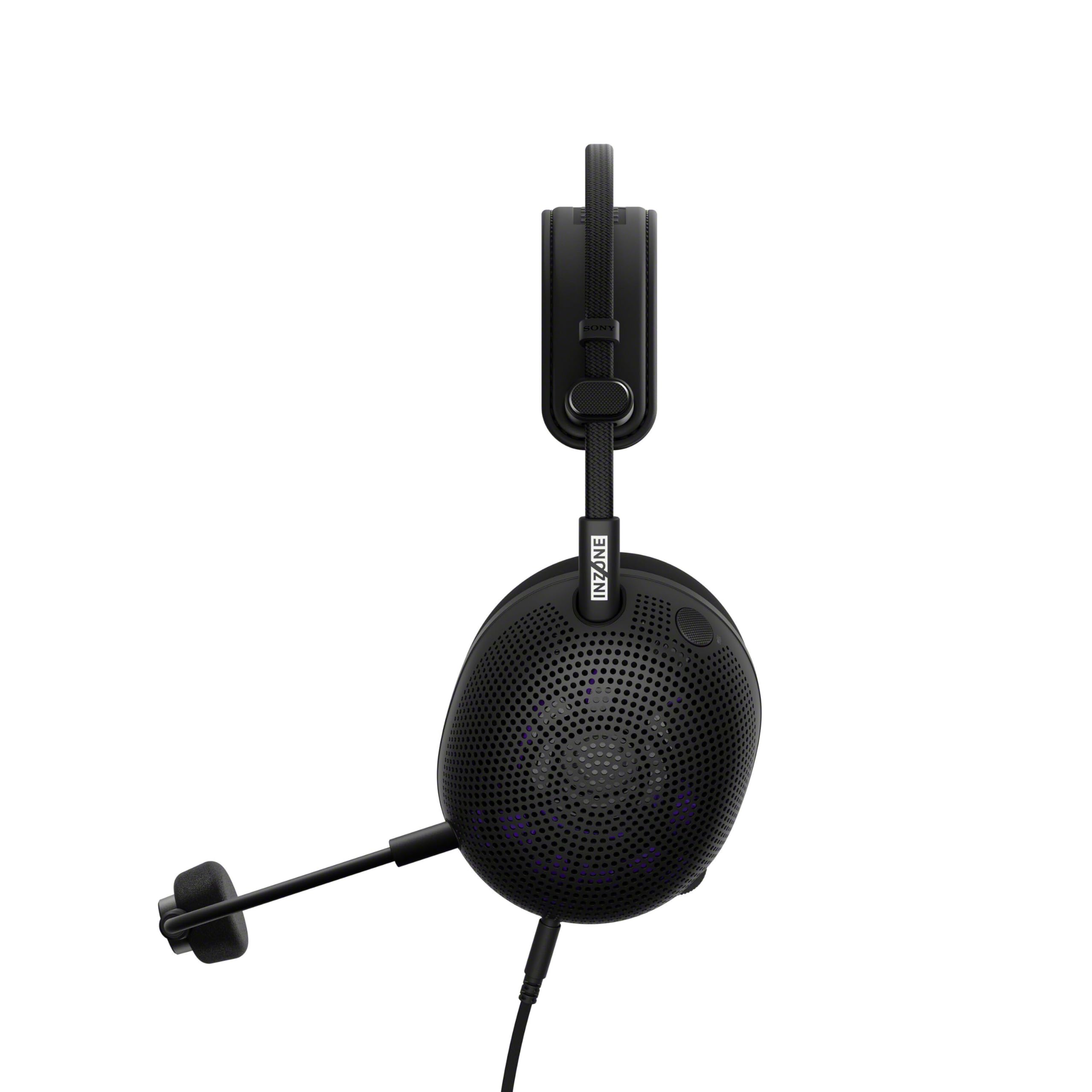 Sony INZONE H6 Air – kabelgebundenes Open-Back-Gaming-Headset – 360 Spatial Sound für Gaming, ultraleichtes 199 g-Design, abnehmbares Bügelmikrofon, Einstellbarer EQ via INZONE Hub – PC/PS5, Schwarz