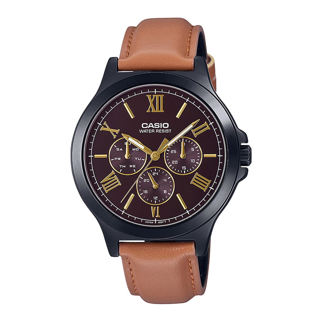 Casio Enticer Men Analog Brown Dial Men MTP-V300BL-5AUDF (A1971) (B09S5KR1V7) Amazon Price History, Amazon Price Tracker