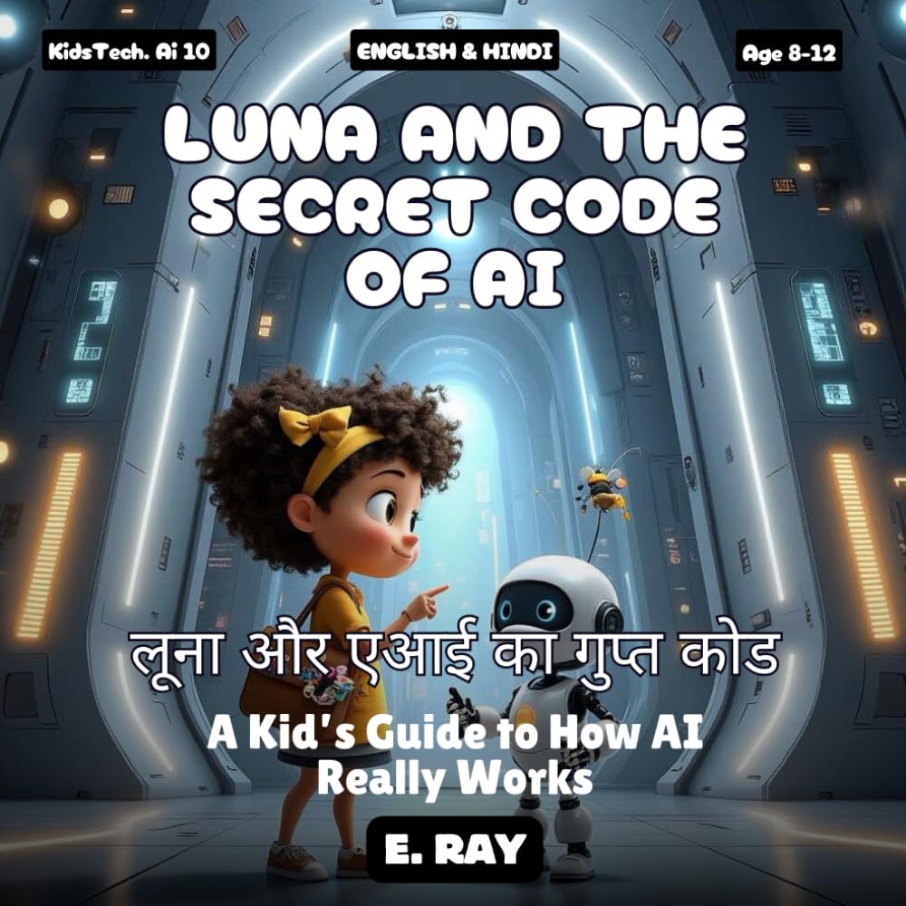 AI FOR KIDS - LUNA AND THE SECRET CODE OF AI (BILINGUAL ENGLISH-HINDI): लूना और एआई का गुप्त कोड