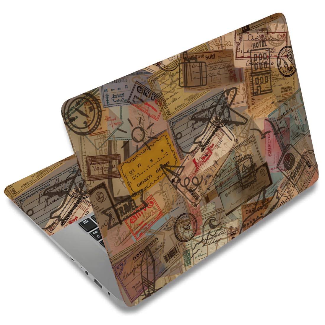 Fundas adhesivas para laptop de viaje: personaliza tu ordenador con vinilos coloridos