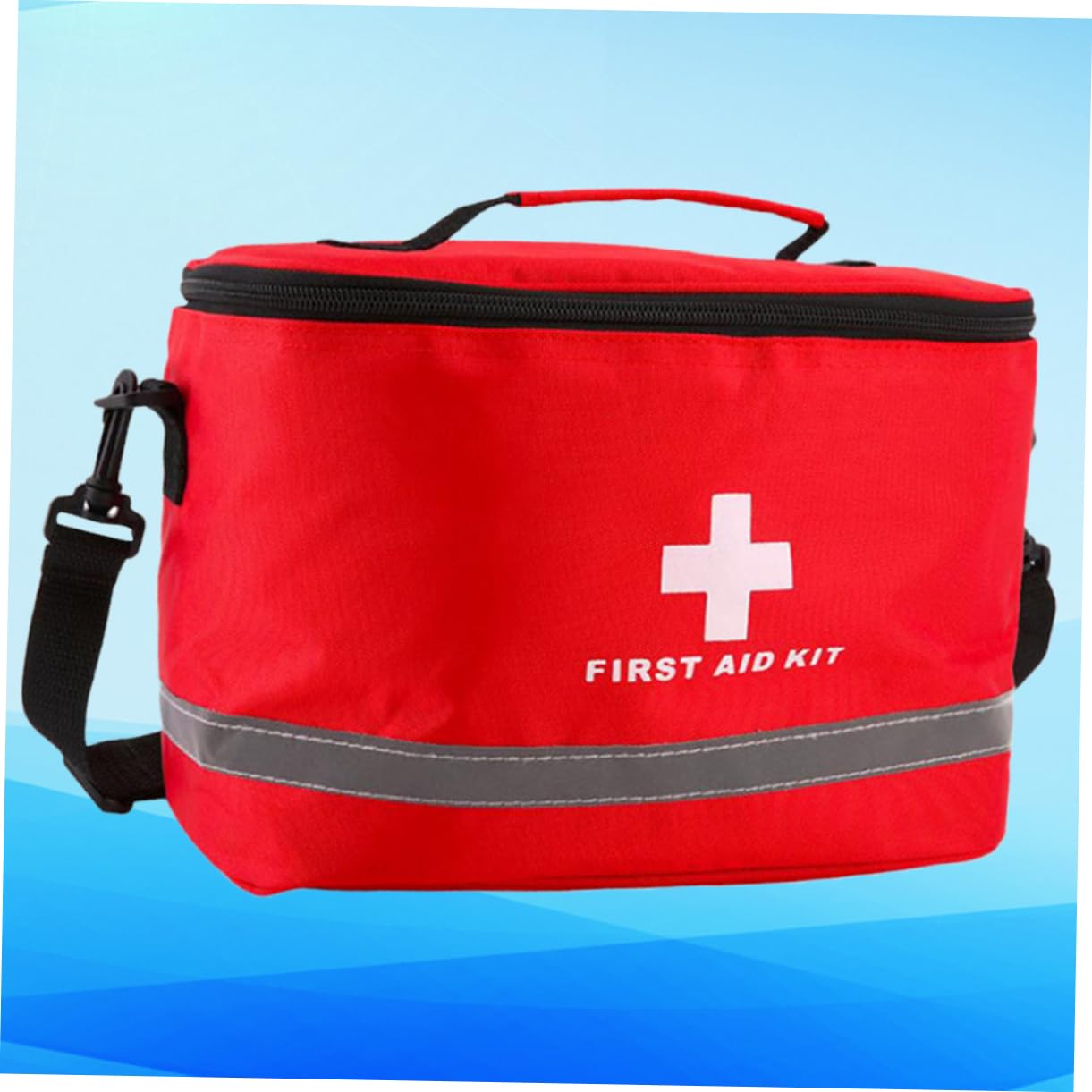 COLLBATH First Aid Kit Emergency Bag Shoulder Straps Cylinder Shape Outdoor Accessories Random Color