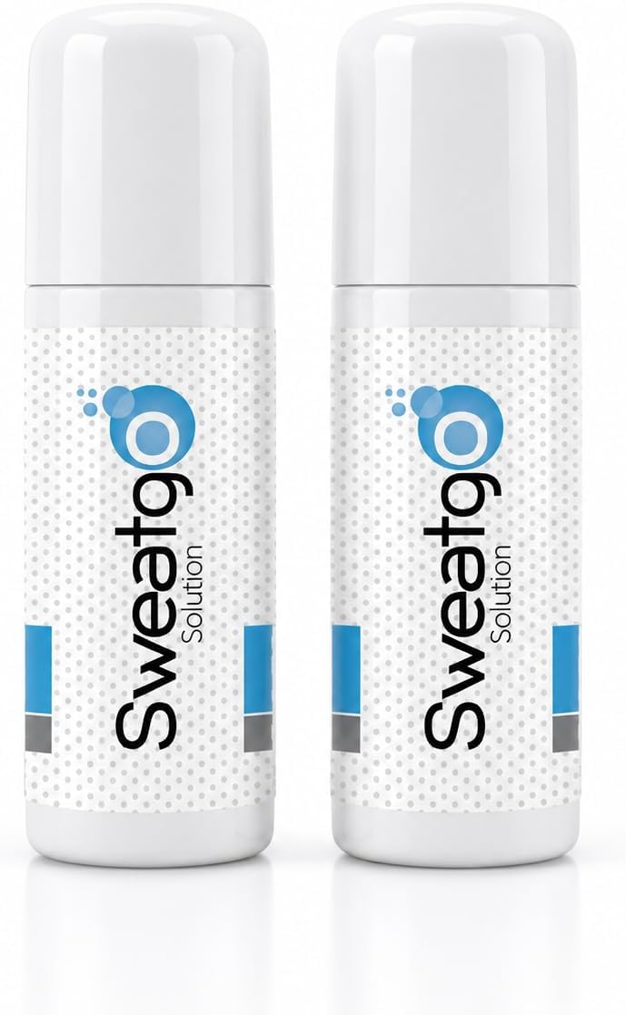 Salve Sweatgo Mischief - 60ml (Pack of 2) | Clinical Strength Antiperspirant Roll-On | Dermatologist Recommended, Hyperhidrosis Sweat Control for Underarms, Palms & Feet โ Alcohol-Free, Non-Irritant