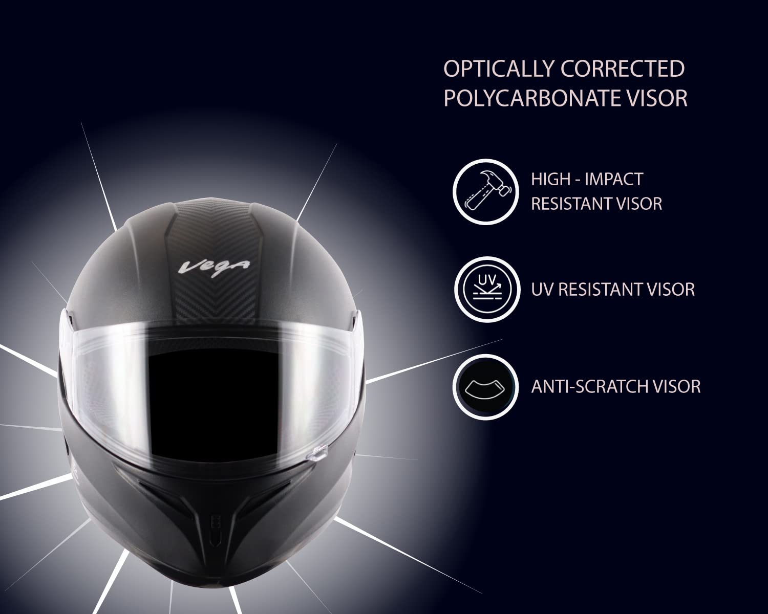 Vega Breeze Black Helmet-M 3