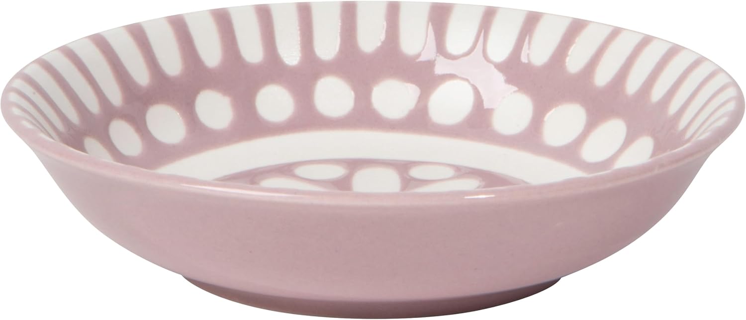 Now Designs Dewdrop Pinch Bowls Set of 6, 100% Stoneware, 2 oz Capacity, Dishwasher & Microwave Safe