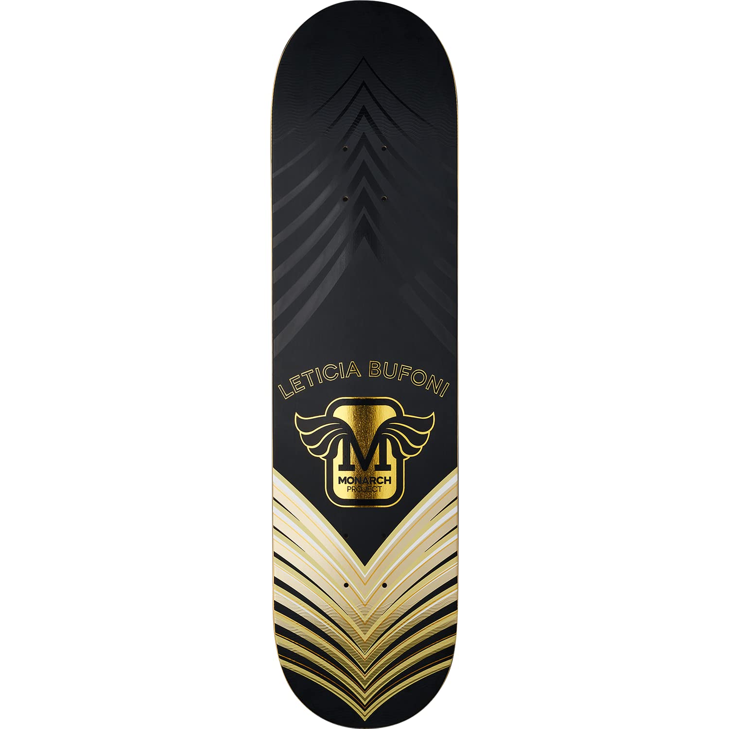 Monarch Bufoni Horus Skateboard Deck -8 0 Black Gold Gold R7 - Assembled AS Complete Skateboards
