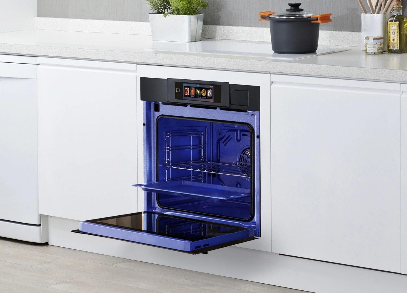 Kaiser Backofen-Set autark EH 6341+KCT 6110 FI Herd Set • XXL Elektro-Dampfbackofen 29 Heizfunktionen inkl. AirFry, Sous-vide, Dampf & Grill + Induktionskochfeld 60 cm Flex, Booster, Anti Scratch