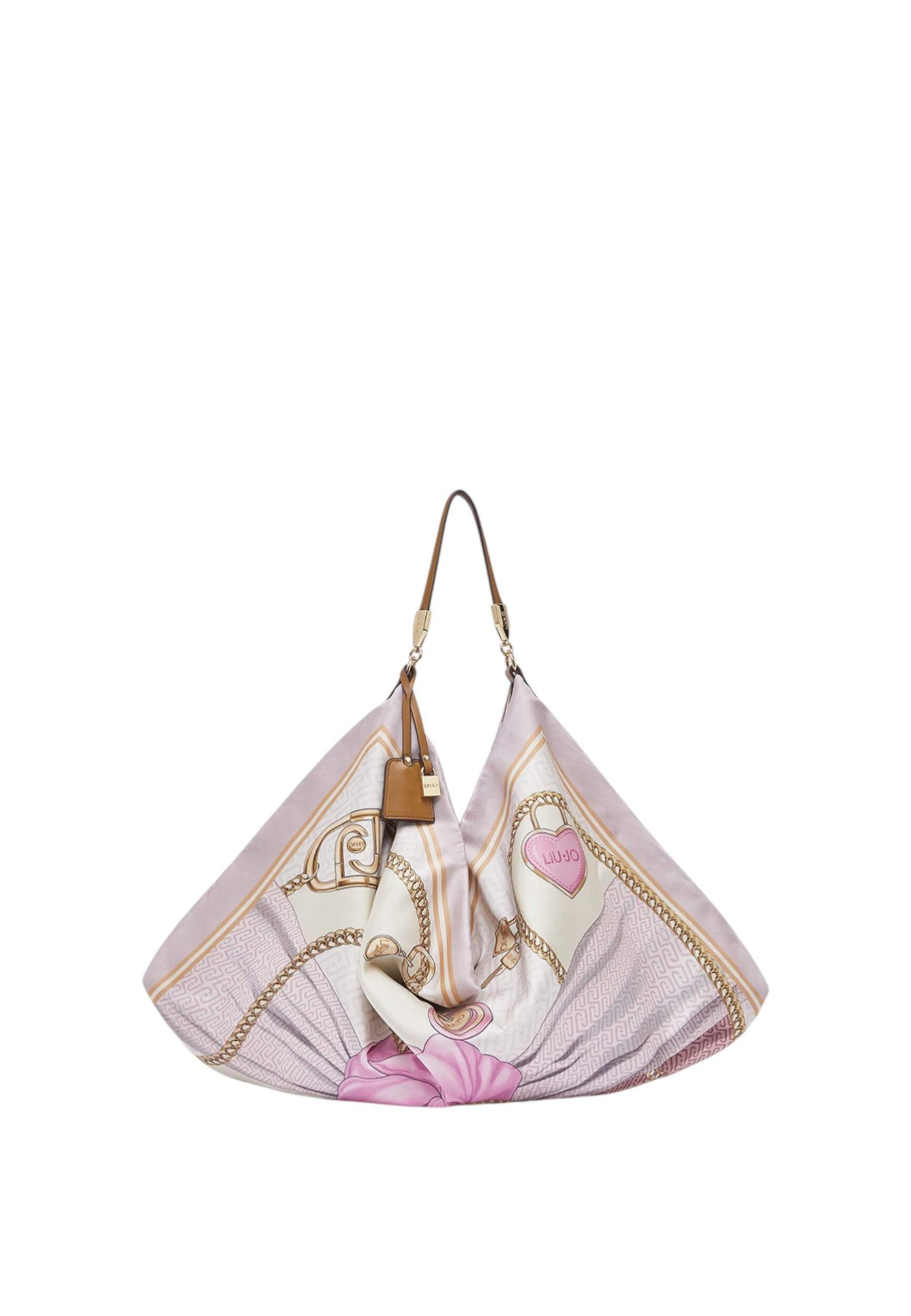 Liu Jo Sac femme foulard bag rose clair/​multicolore BS26LJ73 AA6194 T2745 P9223 Taille du sac: Moyenne