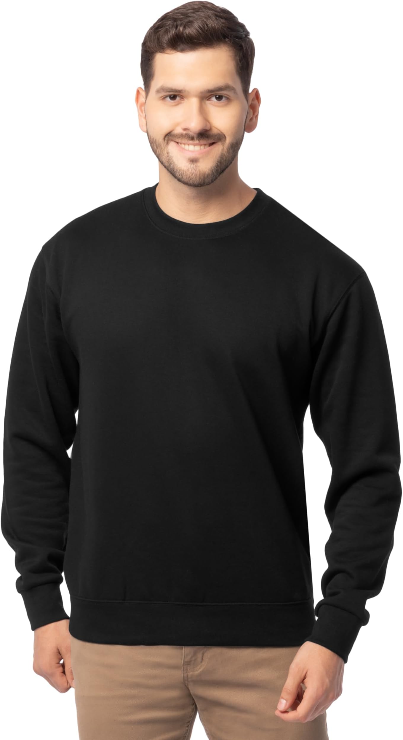 Men's Eversoft Fleece Crewneck Sweatshirts, Moisture Wicking & Breathable, Sizes S-4x