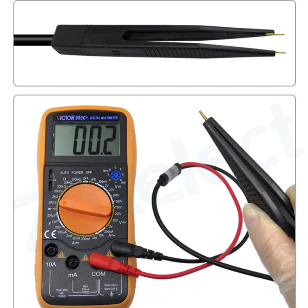 ABOOFAN Kit di Puntalini per Multimetro 21-in-1 Clip Coccodrillo Elettrico, Test Affidabile Materiali in Pvc per Attrezzi Elettricista Professionali